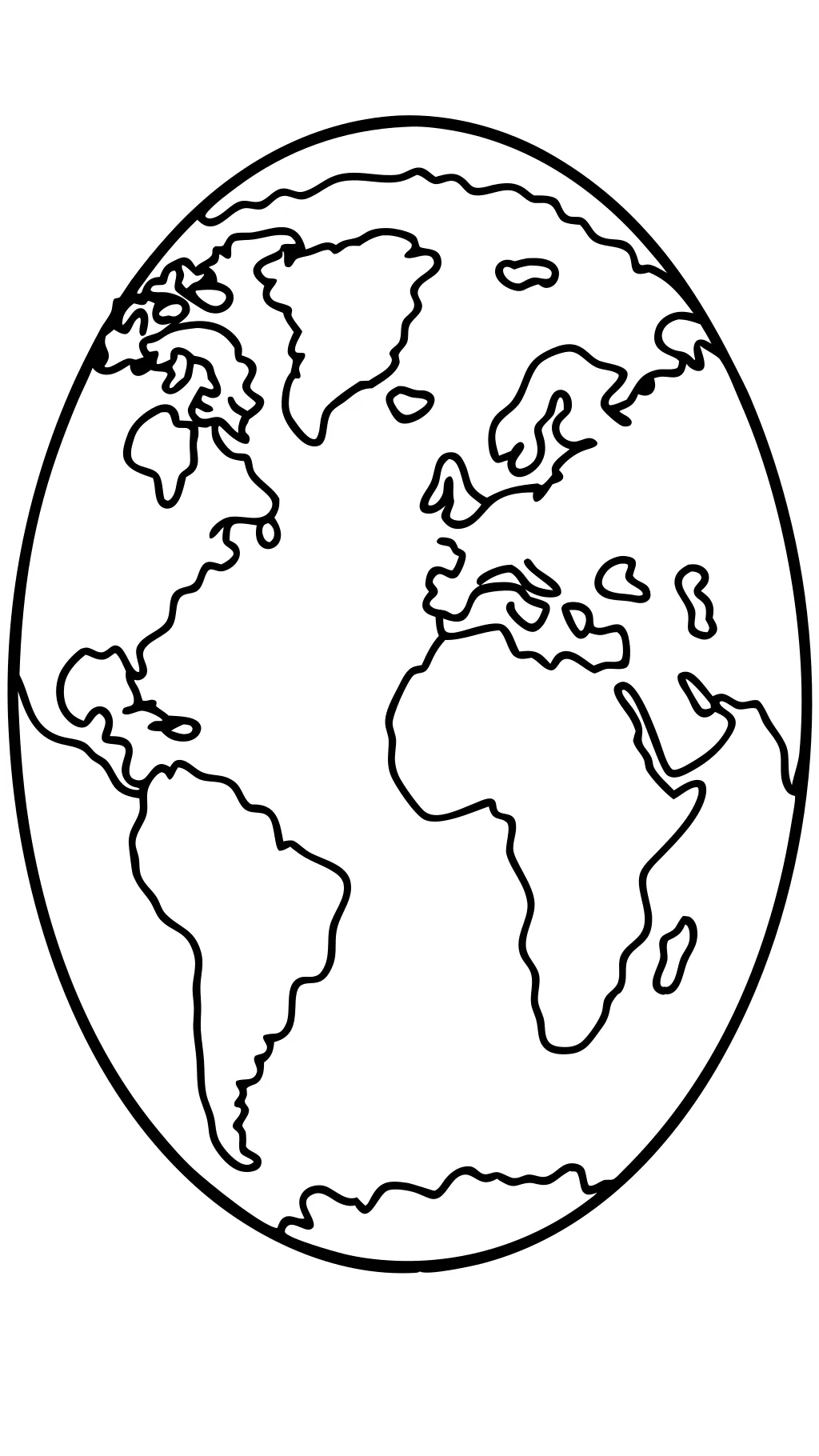 map of the world with countries coloring page